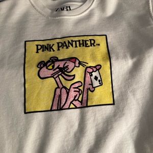 Pink Panther long-sleeve crewneck